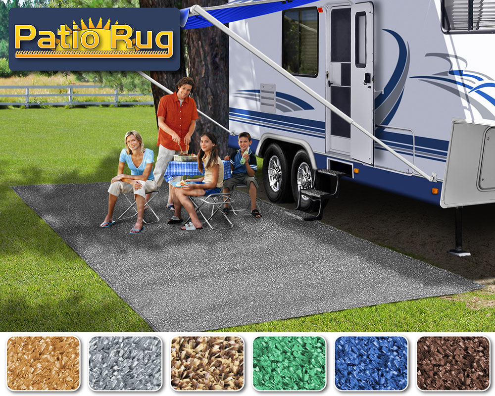 Patio Rug (6' x 15') - Stone Gray
