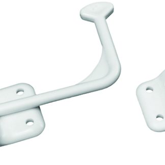 Entry Door Holder - Plastic - 90 Degree - White