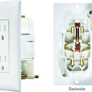 self Contained Brown Dual Outlet W/cover-Plate