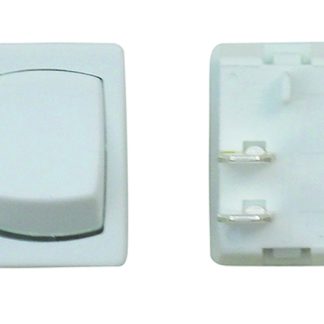12-Volt Mini-Momentary SPST On/Off Switch - White, Carded