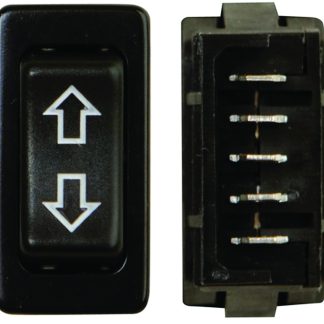 Square 5-Pin, In-Line Terminal Switches Black