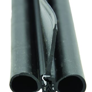 Double Bulb W/ Wiper, Black  2u201d  x 2-1/4 x 28u2019