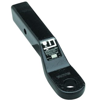Forged Ball Mount, 16,000 Lbs. Gtw, 1-1/4 Ball Hole, 8-1/2 Length, 1 Rise, 2 Drop, Black