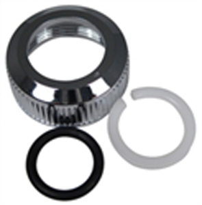 Spout Nut, O-Ring, Snap Ring For Catalina Spouts, Chrome, Carded