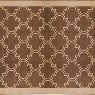 Outdoor Mat - 6' X 9' Lattice, Brown/tan
