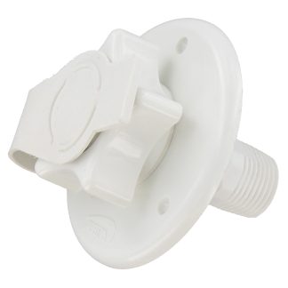 Water Inlet, 2-3/4  MPT, Plastic, White, Bulk