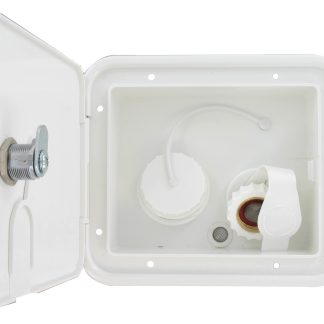 Gravity/brass City Water Inlet Hatch, White, Bulk