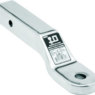 Aluminum Ball Mount, 8,000 Lbs. Gtw, 1 Ball Hole, 9-7/8 Length, 1 Rise, 2 Drop