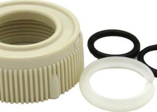 Spout Nut And Rings Replacement Kit - Bisque Parchment