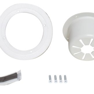 Cable Hatch, Universal Round, White, Carded