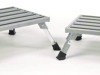 Step Stool, Aluminum Platform Step, Fixed Height