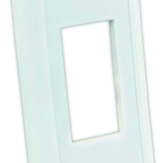 IP66 Single Switch Plate - Polar White, Pkg