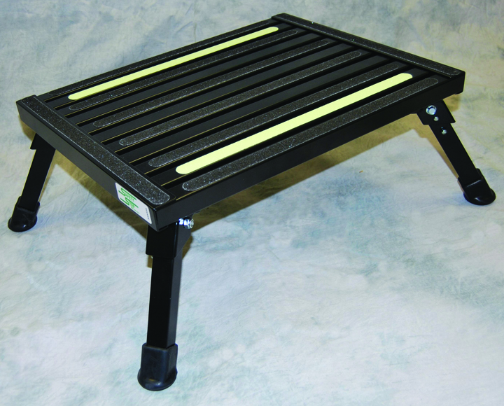 Safety Step Just Got Safer With Our New Glow In The Dark Strips Designed Exclusively For The Large And Adjustable Folding Safety