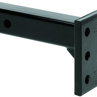 Pintle Hook Receiver Mount, 2 Sq. Hollow Shank, 7-5/8 Length, 6,000 Lbs. (gtw), 600 Lbs. (tw), Black