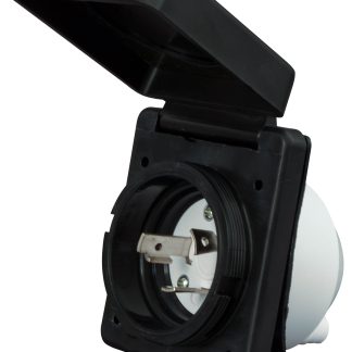30au00a0power Inlet,u00a0black, Carded