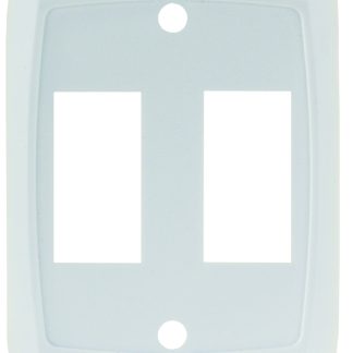 Double Face Plate - White, Pkg.