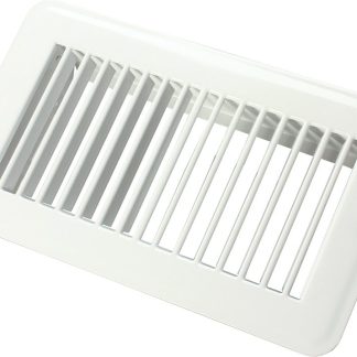 4X8\u00a0Metal Floor Register, Undampered, White