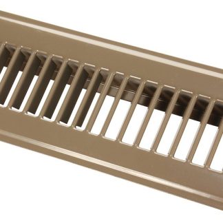 2X10\u00a0Metal Floor Register, Undampered, Brown