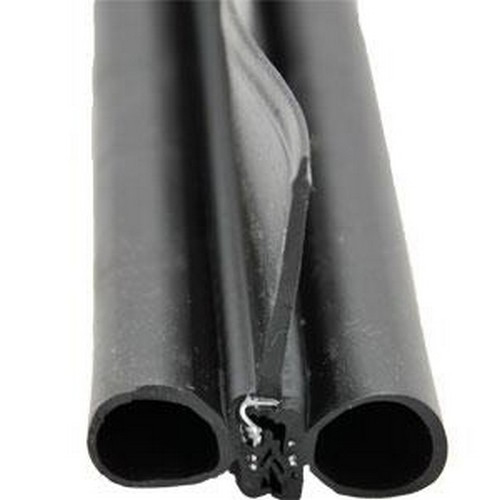 Double Bulb W/ Wiper, Black, 2 x 2-1/4 x 35'