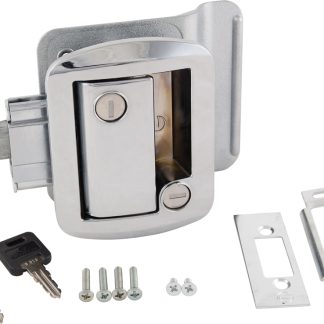 Chrome Global Travel Trailer Entrance Lock Set