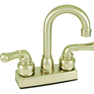 4 Non-Metallic Bar Faucet W/ Teapot Handles Nickel