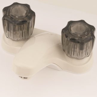4 Non-Metallic Lav W/ Smk Crystal Hdls Biscuit