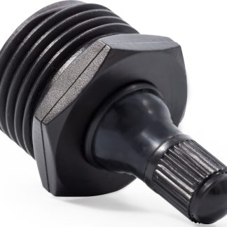 Blow Out Plug - Black Plastic W/ Valve