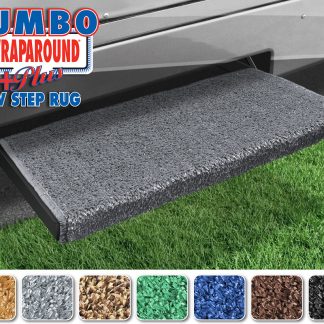 Jumbo Wraparound+plus RV Step Rug (23 Wide) - Stone Gray