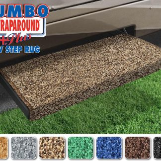 Jumbo Wraparound+plus RV Step Rug (23 Wide) - Brown