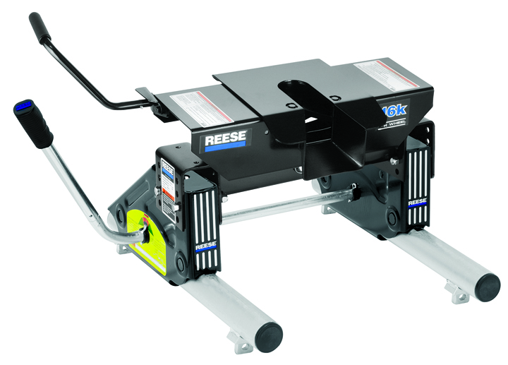 16k Fifth Wheel Hitch W/ Round Tube Slider (rail Kit Sold Separately)
