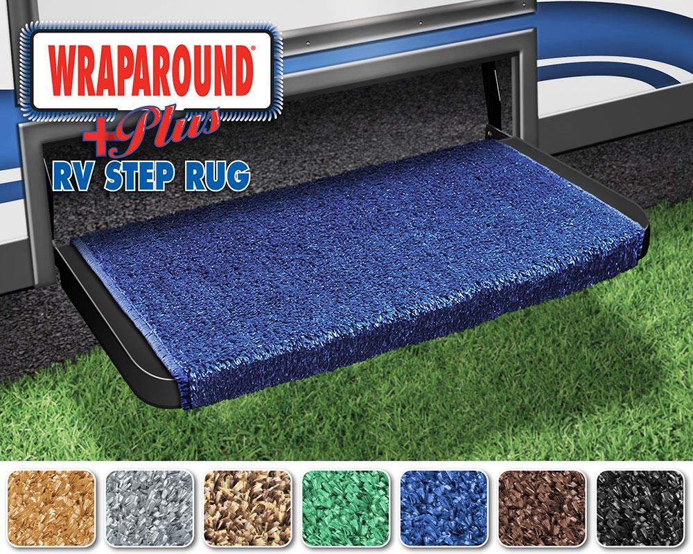 Wraparound+plus RV Step Rug (20 Wide) - Imperial Blue