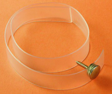 Tieback - Clear Plastic 18