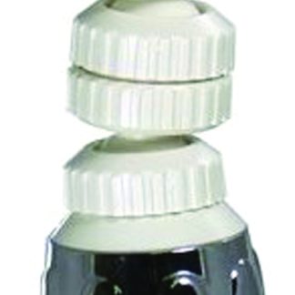 Aerator, Swivel With Stream And Spray, Chrome/white, Carded