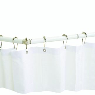 White Extend-A- Shower Curtain Rod