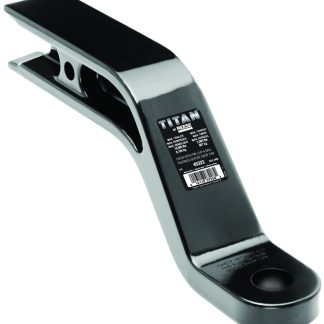 Ball Mount, 2-1/2 Sq. Solid Shank, 18,000 Lbs. Gtw/2000 Lbs. Tw, 1-1/4 Ball Hole, 10 Length, 3-1/2 Rise, 5 Drop, Black