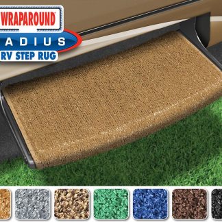 Wraparound Radius RV Step Rug (22 Wide) - Harvest Gold