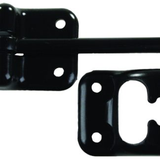 3-1/2 T-Style Door Holder, Black (Pkg)
