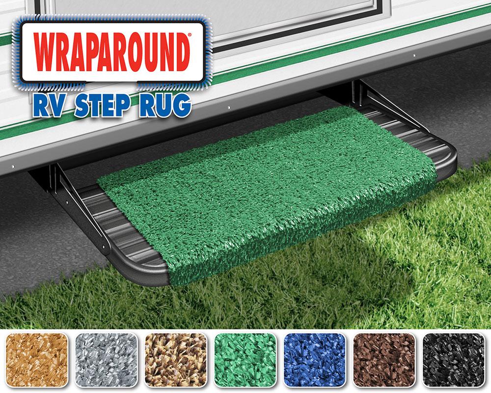 Wraparound RV Step Rug (18 Wide) - Green