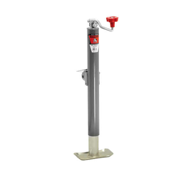 Swivel Jack, Topwind, 15 Travel, Weld-On Tubular Mount, 5,000 Lbs. Lift Capacity (includes Foot Plate)