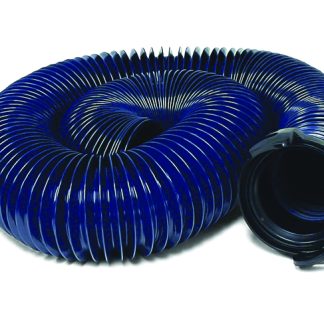 Quick Drain Hose, Std., 20', With Strt Hose Adapter, Blue, Bagged