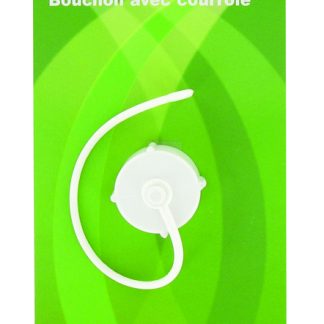 Hose Cap, 3/4, With Strap, White, Carded