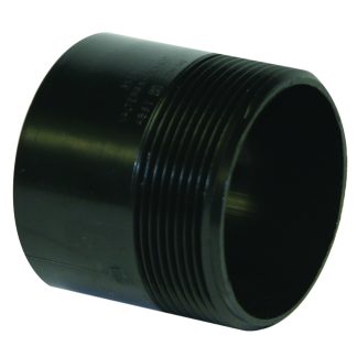 ABS Nipple, 3 X 3, Threaded On Both Ends