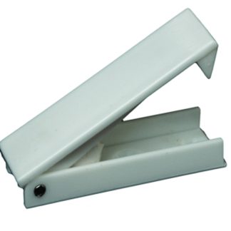Baggage Door Catch - White - Squared