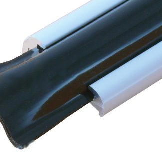 Heavy Duty Vinyl Insert Trim Molding - 1 X 25' - White