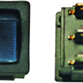 12-Volt Mini-Illuminated On-Off Switch - Black/Blue, Carded