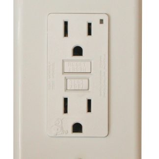 GFI Receptacle W/Light - White