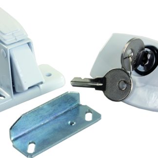 Camper Door Latch-White