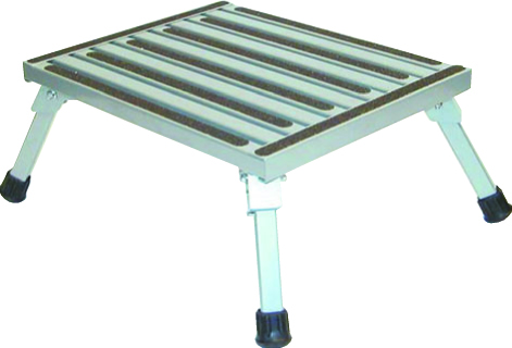 Small Folding Safety Step - Silver