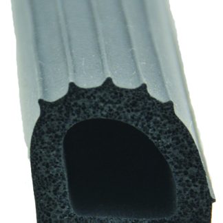 Foam D Seal w/Hats 5/8u201d x 5/8u201d x 50u2019