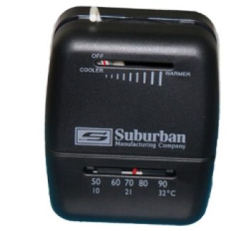 Heat Only Thermostat Black